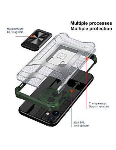 Cover iPhone 11 PC TPU Antiurto Grigio | Melacompro