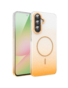 Cover Galaxy A55 5G MagSafe Glitterato Sfumato Viola