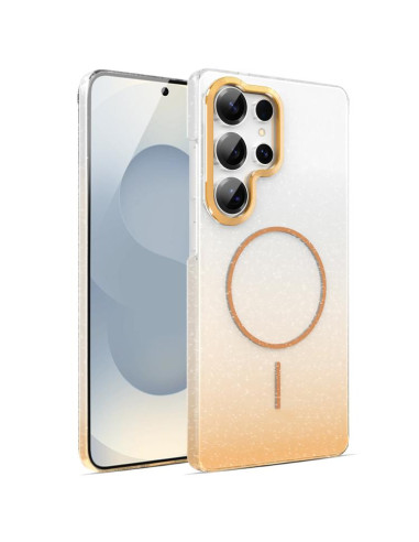 Cover Galaxy S25 Ultra MagSafe Nero Glitter | Melacompro