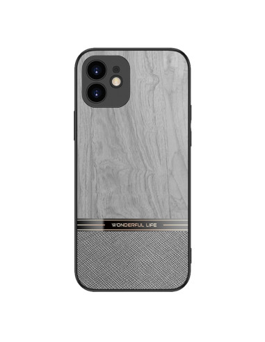 Cover iPhone 11 Antiurto Marrone Grigio | Melacompro