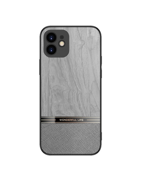 Cover iPhone 11 Antiurto Marrone Grigio | Melacompro