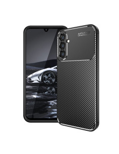 Cover Galaxy A14 5G TPU Fibra di Carbonio Antiurto Nero