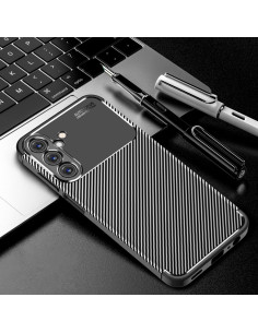 Cover Galaxy A15 TPU Fibra di Carbonio Antiurto Nero