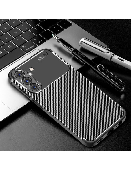 Cover Galaxy A15 TPU Fibra di Carbonio Nero | Melacompro