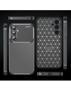 Cover Galaxy A35 TPU Fibra di Carbonio Nero | Melacompro 2