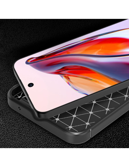 Cover Galaxy A35 TPU Fibra di Carbonio Nero | Melacompro