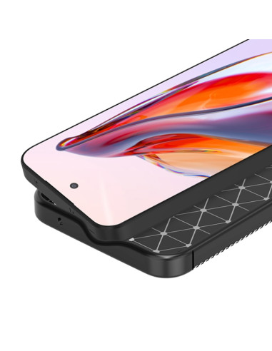 Cover Galaxy A55 TPU Nero Fibra Carbonio | Melacompro