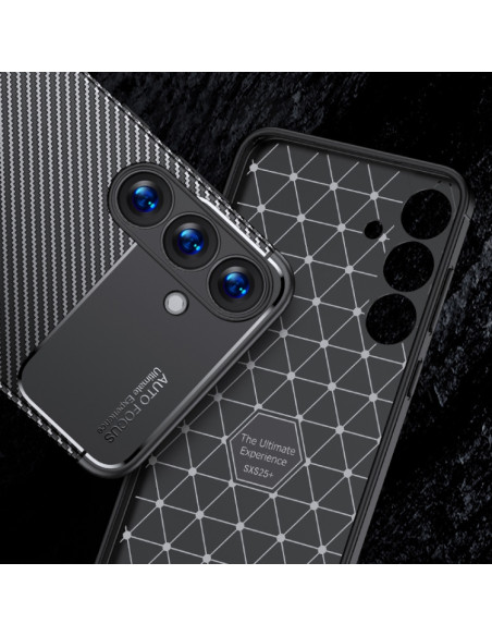 Cover Galaxy S25 Edge 5G Fibra Carbonio Nero | Melacompro