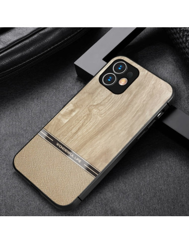 Cover iPhone 11 Antiurto Marrone Wood | Melacompro