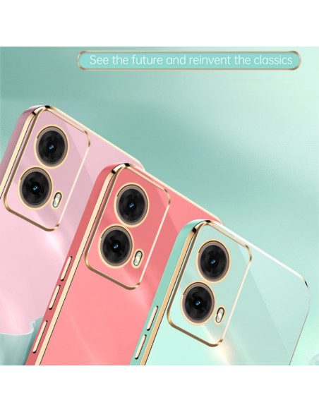 Cover Moto G85 TPU Viola Ciliegia Rosa | Melacompro