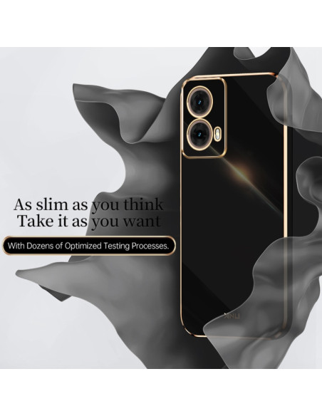 Cover Moto G85 TPU Viola Ciliegia Bianco | Melacompro