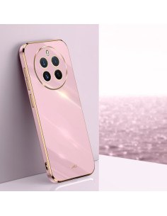 Cover Realme 12+ TPU Bordi Dritti 6D Electroplate Cherry Viola