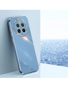 Cover Realme 12+ TPU Bordi Dritti 6D Electroplate Celestial Blu