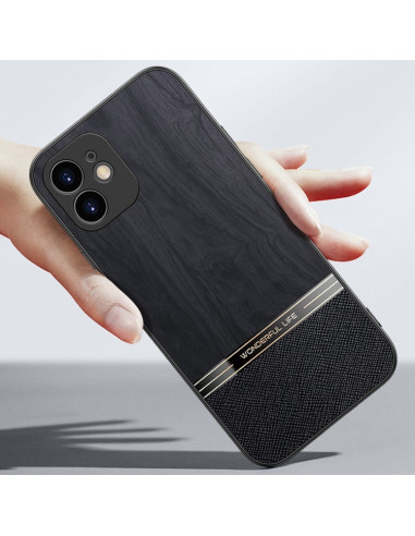Cover iPhone 11 Antiurto Marrone Wood | Melacompro