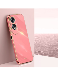 Cover Oppo A60 4G TPU Bordi Dritti 6D Bianca Hawthorn Rosso