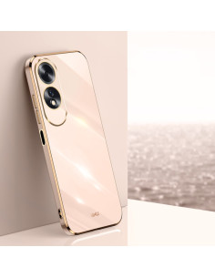 Cover Oppo A60 4G TPU Bordi Dritti 6D Bianca Rosa