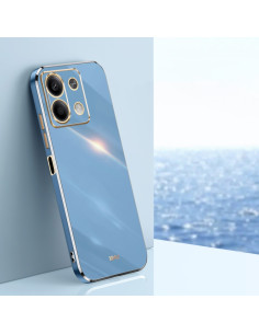 Cover Redmi Note 13 5G TPU Bordi Dritti Bianca Celestial Blu