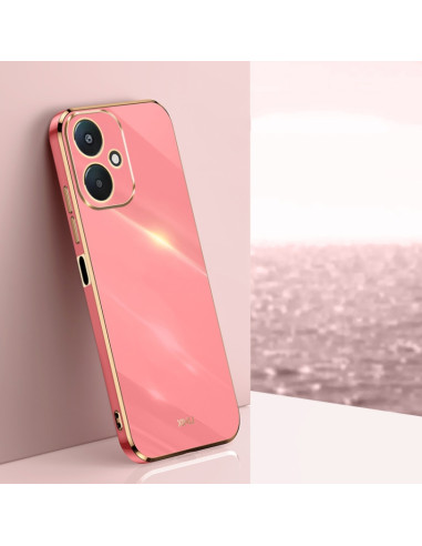 Cover Redmi 13C TPU Bianca Bordi Dritti Hawthorn Rosso | Melacompro