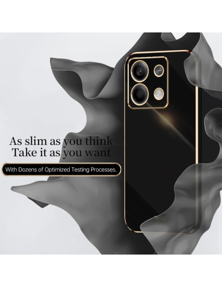 Cover Redmi Note 13 4G TPU Nero Menta Verde | Melacompro