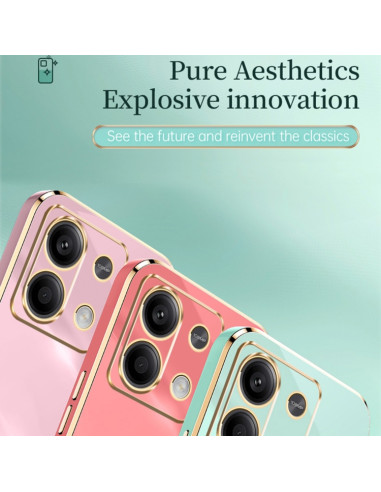 Cover Redmi Note 13 Pro 4G TPU Nero Hawthorn Rosso | Melacompro