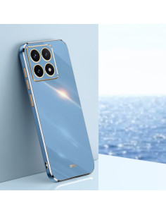 Cover Xiaomi 14T Acrylic Hybrid TPU Multicolore Celestial Blu