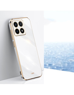 Cover Xiaomi 14T Acrylic Hybrid TPU Multicolore Bianco
