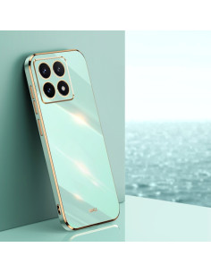 Cover Xiaomi 14T Acrylic Hybrid TPU Multicolore Menta Verde