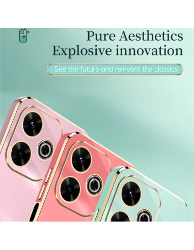 Cover Redmi 13 4G TPU Nero Multicolore Menta Verde | Melacompro