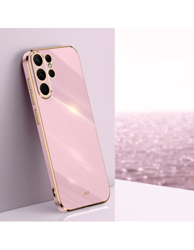 Cover Galaxy S24 Ultra TPU Flanella Nero Cherry Viola | Melacompro