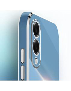 Cover Galaxy S25 TPU Electroplate Menta Celestial Blu | Melacompro 2