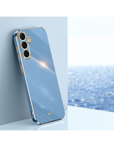 Cover Galaxy S25 TPU Electroplate Menta Celestial Blu | Melacompro