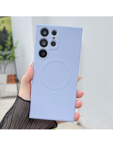 Cover Galaxy S25 Ultra 5G Silicone Blu Reale Lilac Viola | Melacompro
