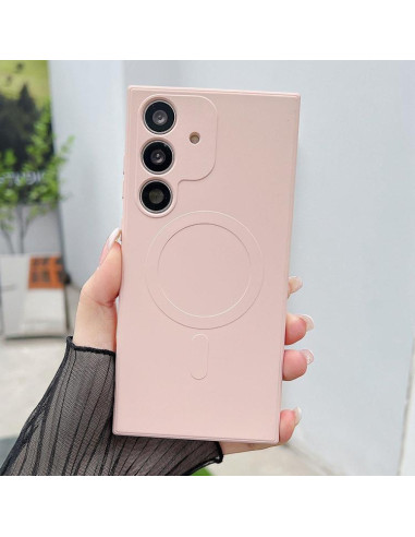 Cover Galaxy A26 5G Silicone Blu Royal MagSafe Rosa | Melacompro
