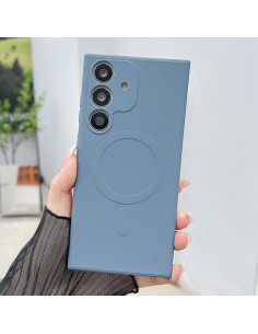 Cover Galaxy A16 Silicone Liquido Blu Reale Lavanda Grigio | Melacompro