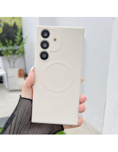 Cover Galaxy A16 Silicone Liquido Blu Reale Bianco | Melacompro