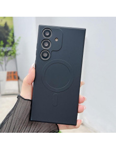 Cover Galaxy A16 Silicone Liquido Blu Reale Nero | Melacompro