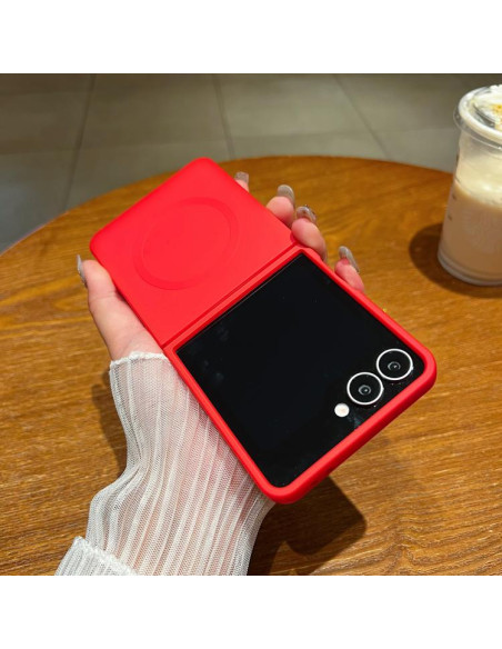 Cover Galaxy Z Flip7 5G Silicone Rosso | Melacompro