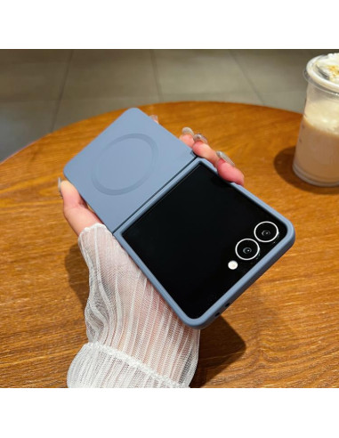 Cover Galaxy Z Flip7 5G Silicone Lavanda Grigio | Melacompro