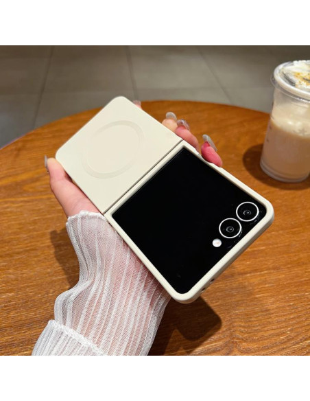 Cover Galaxy Z Flip7 5G Silicone Bianco | Melacompro