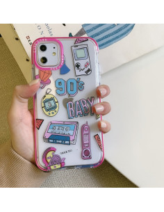 Cover iPhone 11 TPU Retro anni 90