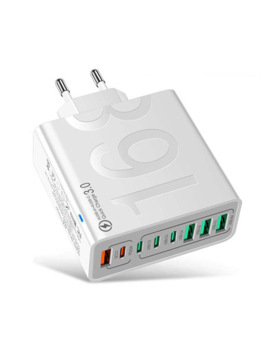 Caricabatterie USB 10W Doppia Porta Bianco | Melacompro