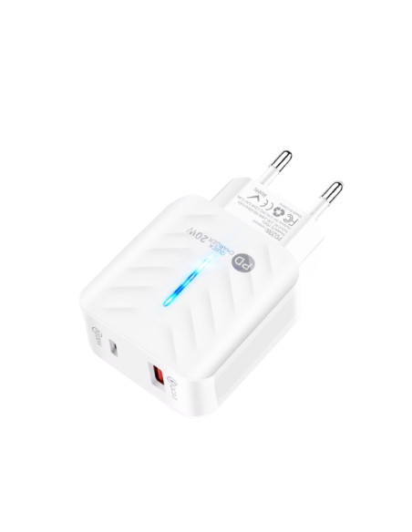 Caricabatterie USB 10W Doppia Porta Bianco | Melacompro