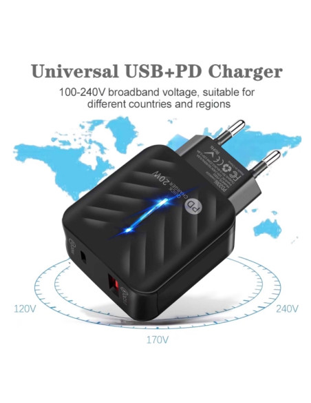 Caricabatterie USB 10W Doppia Porta Bianco | Melacompro