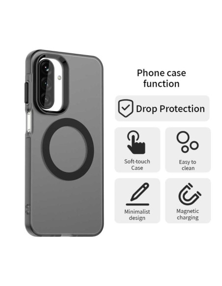 Cover Galaxy A17 4G PC TPU MagSafe Nero | Melacompro