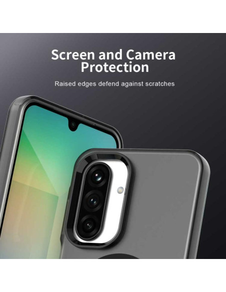 Cover Galaxy A17 4G PC TPU MagSafe Nero | Melacompro