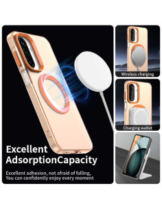 Cover Galaxy A17 4G PC TPU MagSafe Arancione | Melacompro 2