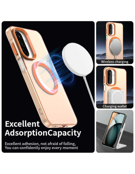 Cover Galaxy A17 4G PC TPU MagSafe Arancione | Melacompro