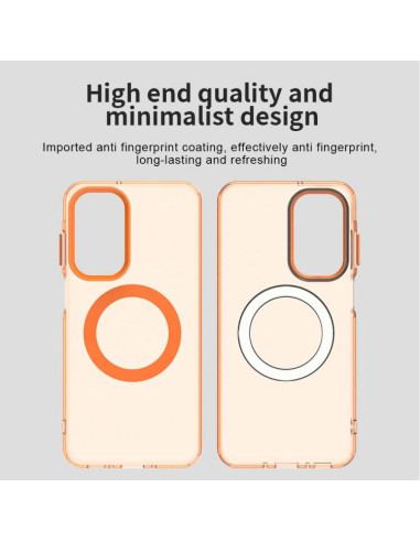 Cover Galaxy A17 4G PC TPU MagSafe Arancione | Melacompro