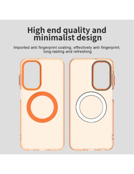 Cover Galaxy A17 4G PC TPU MagSafe Arancione | Melacompro
