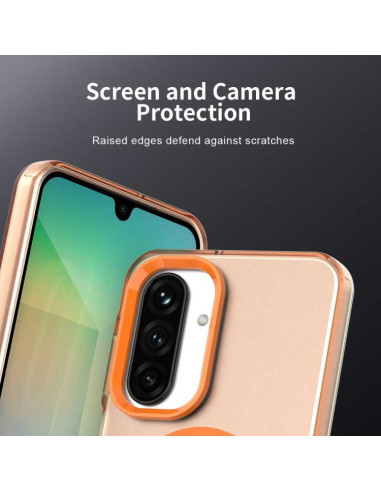 Cover Galaxy A17 4G PC TPU MagSafe Arancione | Melacompro